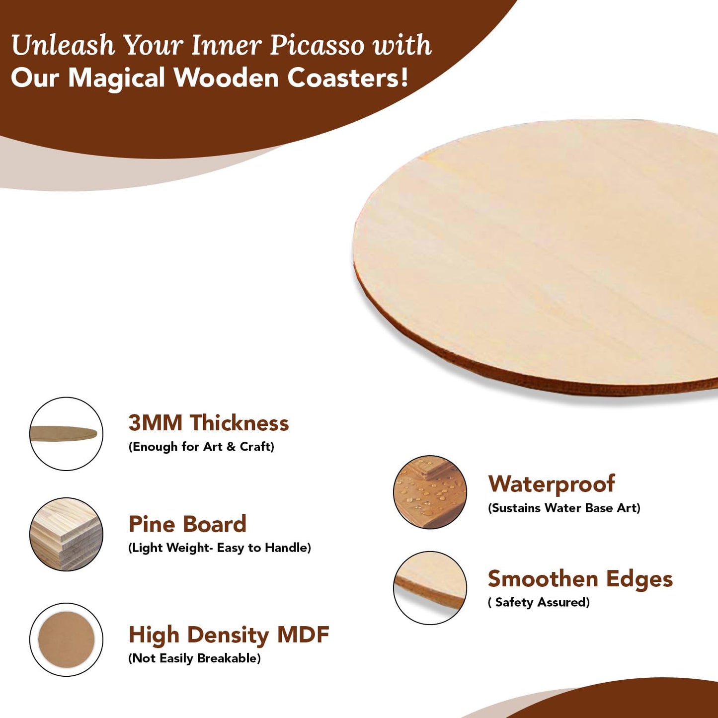 Tinker Squad MDF Boards - Great for Mandala Art creation