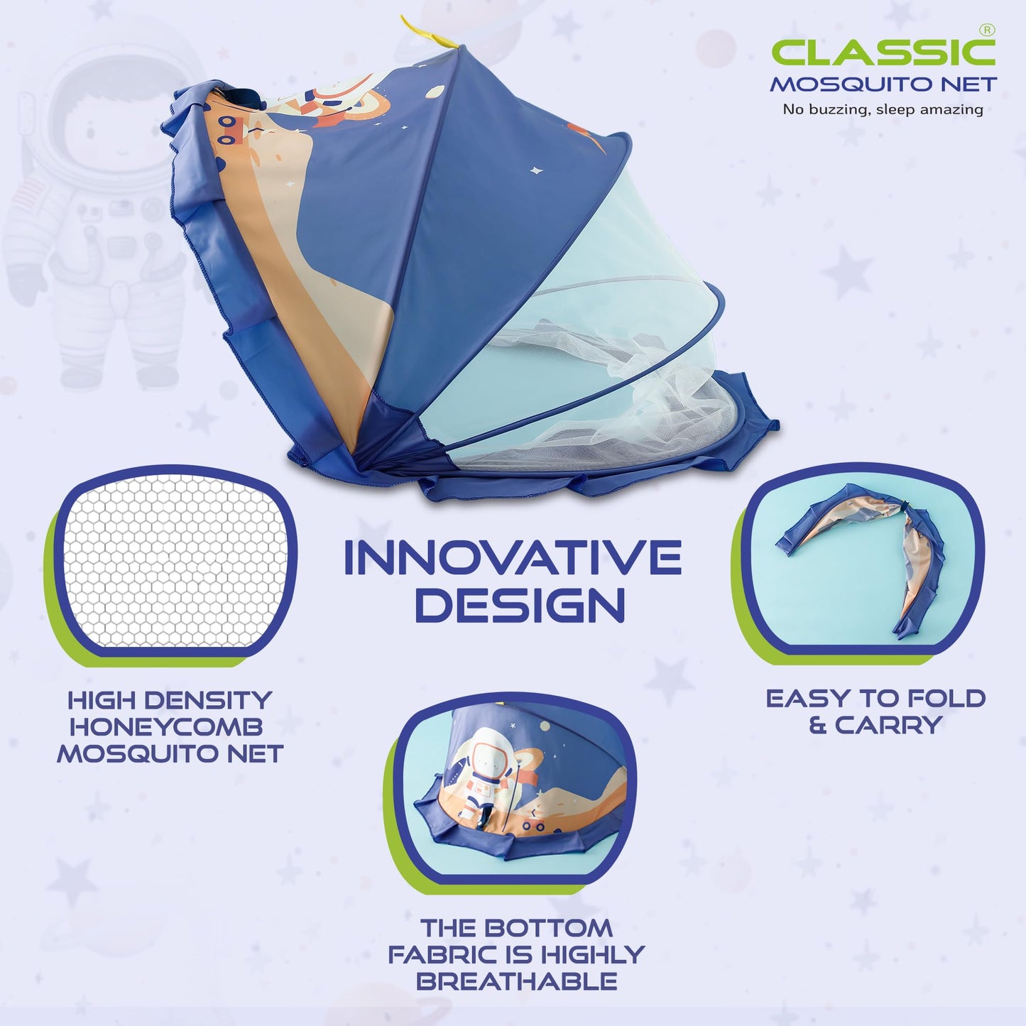 Classic Mosquito Net for Baby - Engaging Design for Infants