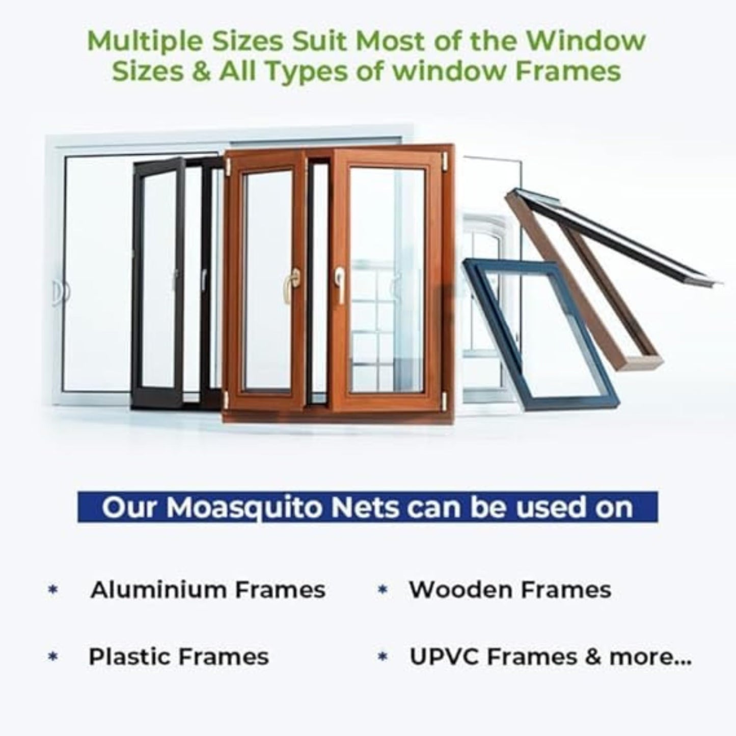 Classic Mosquito Net Zipper Window Mesh - Bedroom use