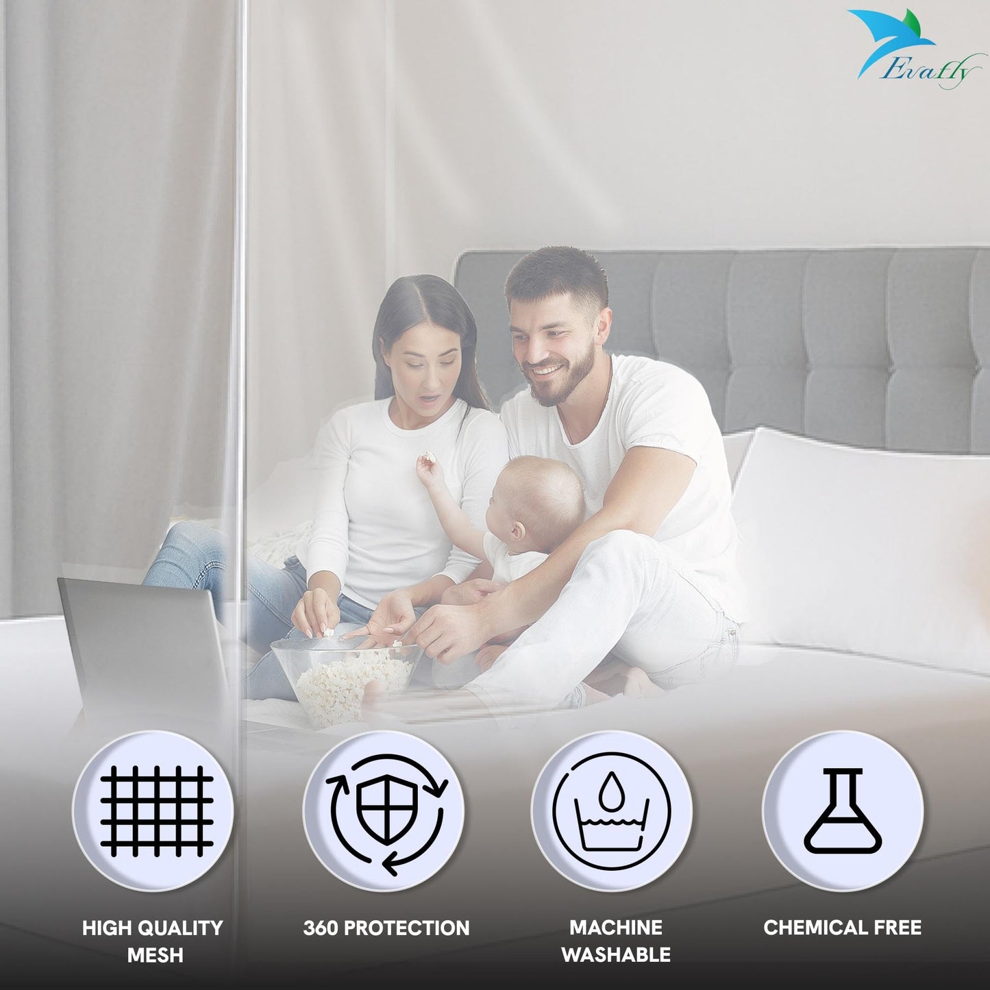 Evafly mosquito net - Portable design