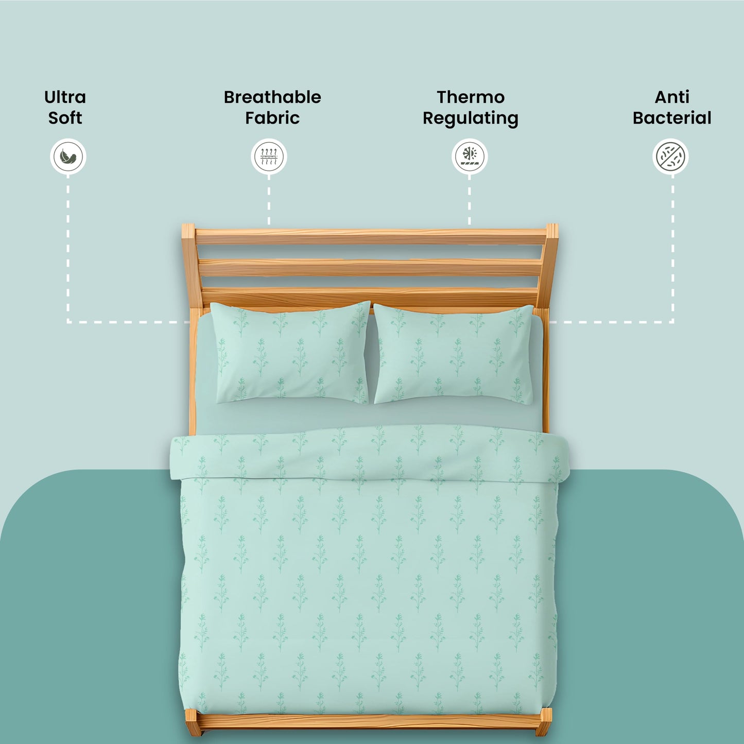 Mush bamboo bedsheet - guest room styling