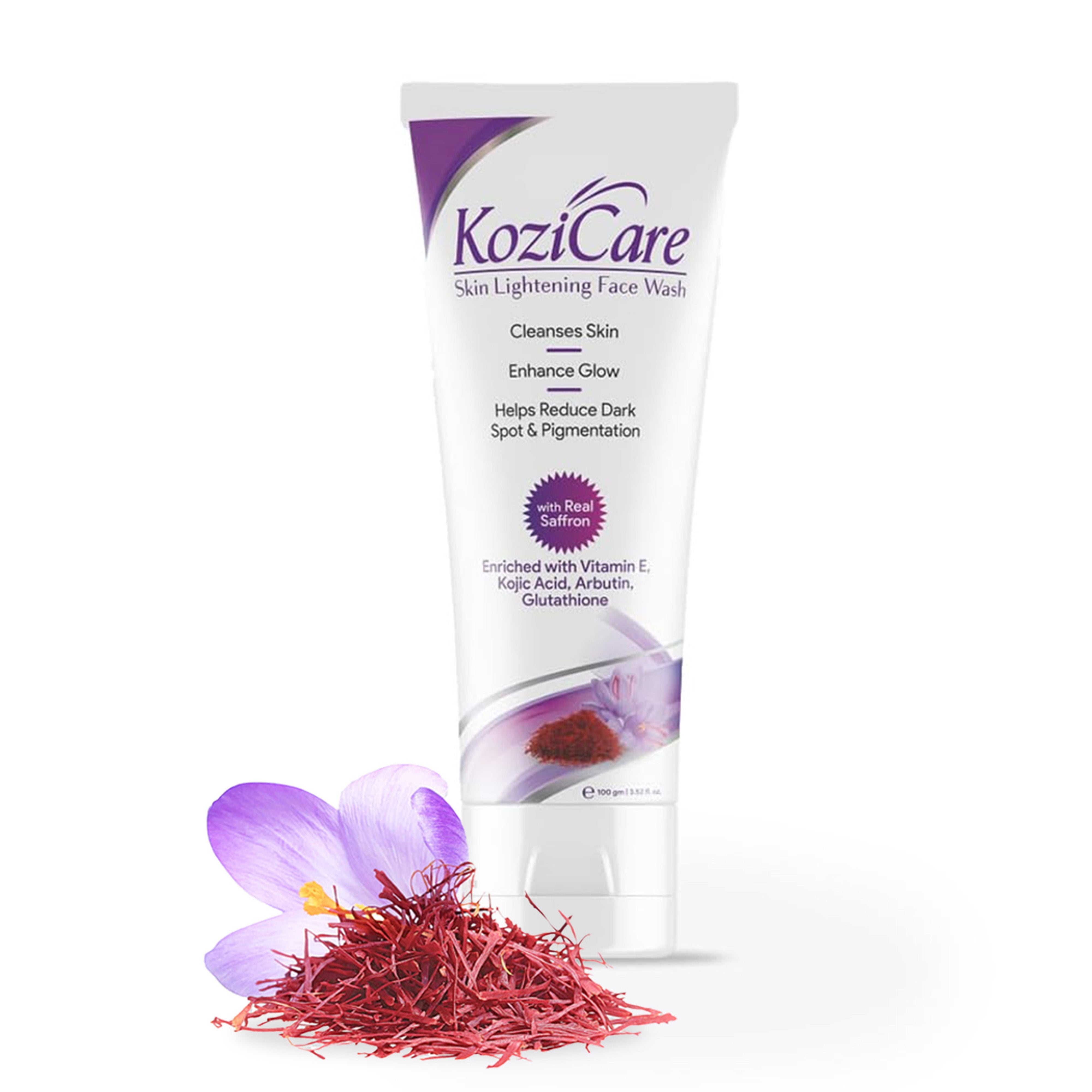 Buy Kojic Acid Face Wash & Saffron Cleanser