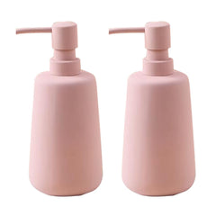 The Better Home 260ml Soap Dispenser Bottle - Pink (Set of 2)  | Elegant and Functional Liquid Pump for Kitchen, Wash-Basin, and Bathroom