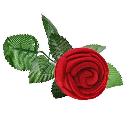 Kairangi Velvet Red Rose Ring Box - Engagement Proposal Display