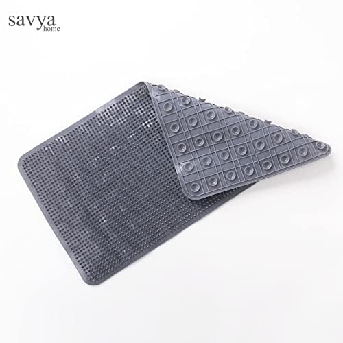 Pack of 2: Non-Slip Soft Bathroom Mats - Lightweight, Anti-Skid | Multipurpose | Grey