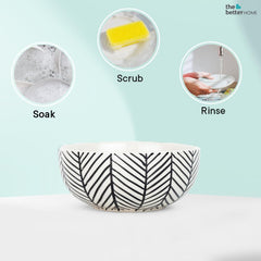 The Better Home Terra Series Ceramic Bowl for Snack & Dinner(2Pcs) Ramen Soup Bowl Microwave Safe | Chip Resistant | Snack Serving Bowl | Dinning Bowl Katoris for Dinner Serving Bowl Set | Pasta Bowl