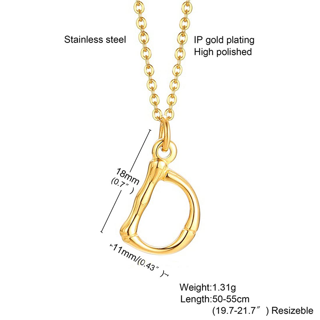 Yellow Chimes Alphabet D pendant - Perfect for casual wear