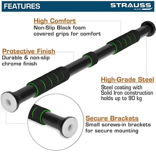 Strauss Chin Up Door Bar - for home workouts