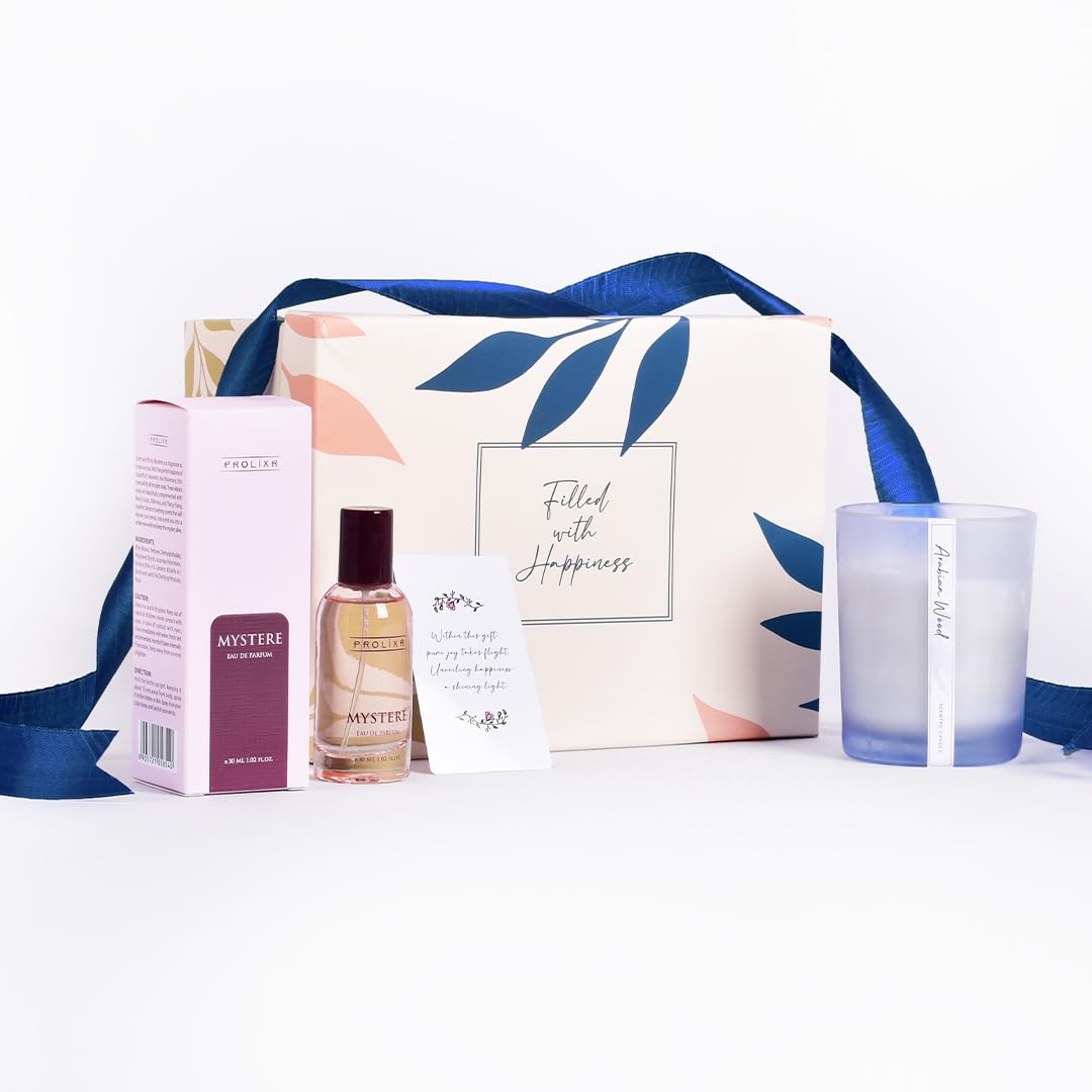 Combo: Gleevers Gift Set for Women | Perfume 30ml & Candle 250g | Arabian Wood | Gift Box