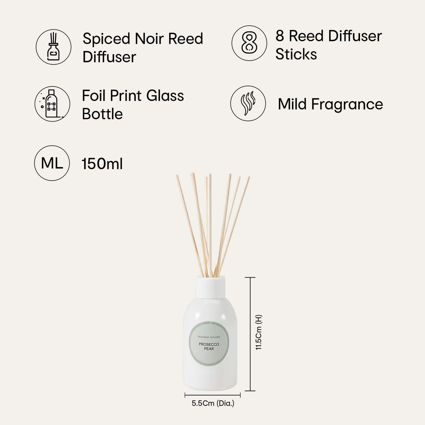 Anko Prosecco Pear Diffuser - Home fragrance solution