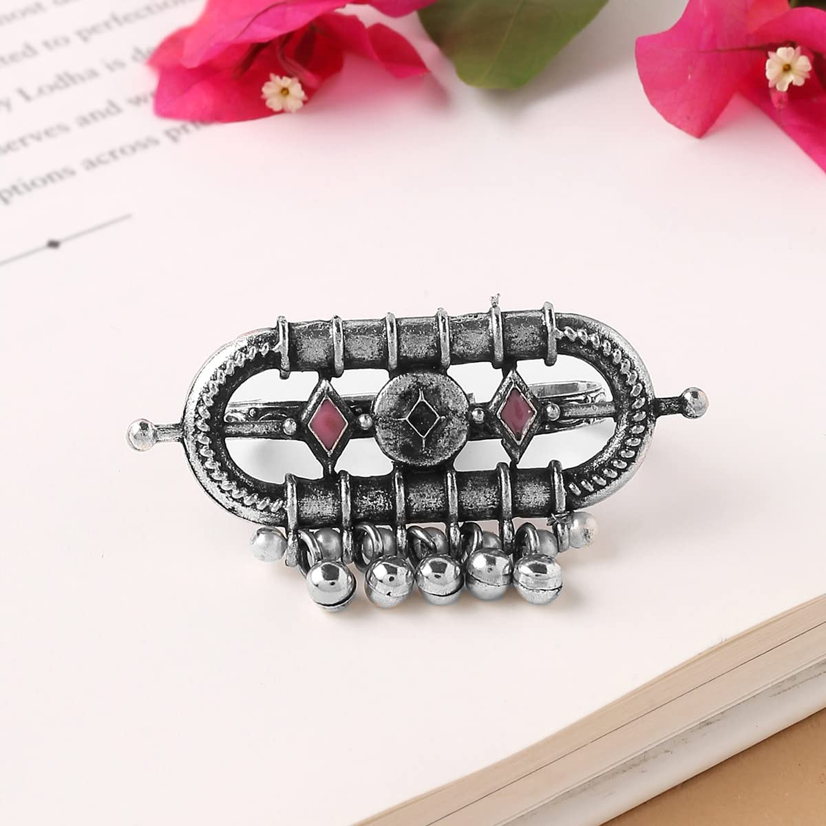 Yellow Chimes Ring - Elegant tribal design for festive wear