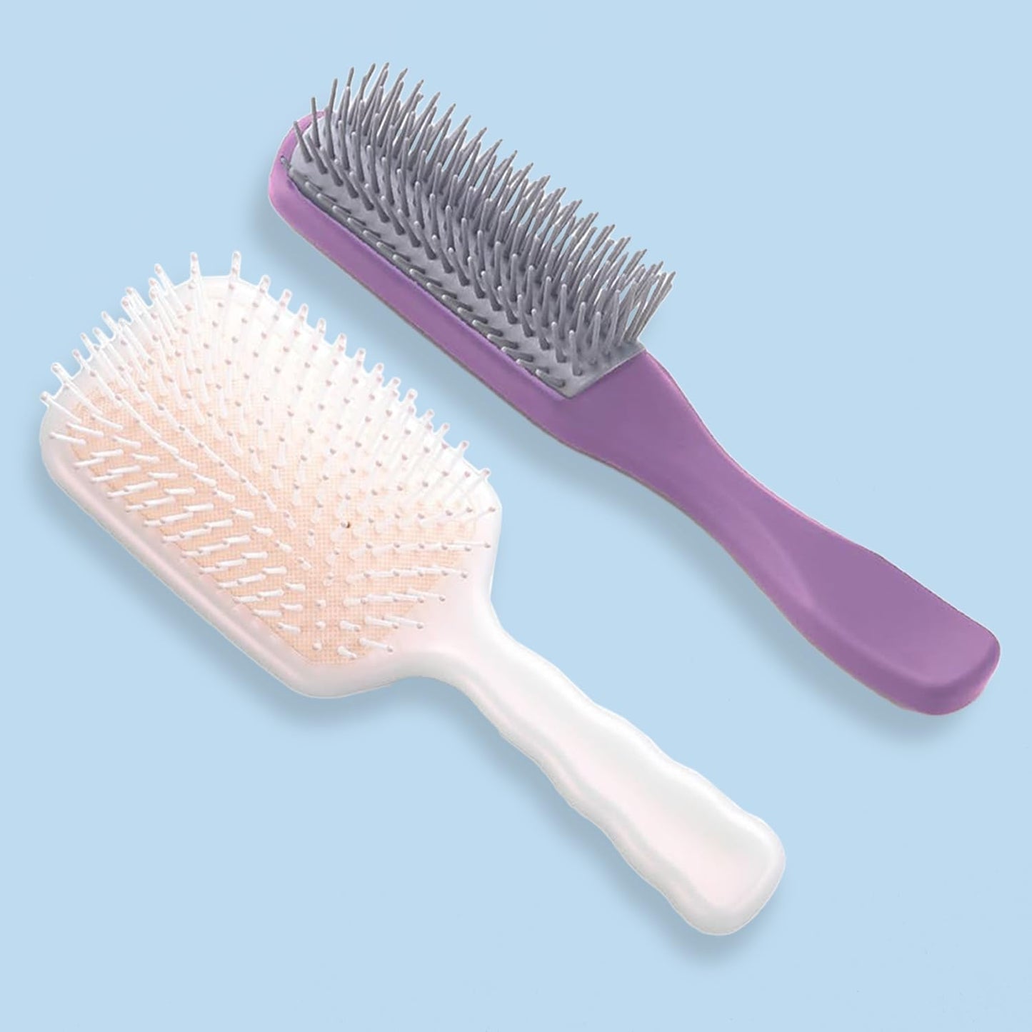 Kuber Industries hair brush - Flexible bristles for easy detangling