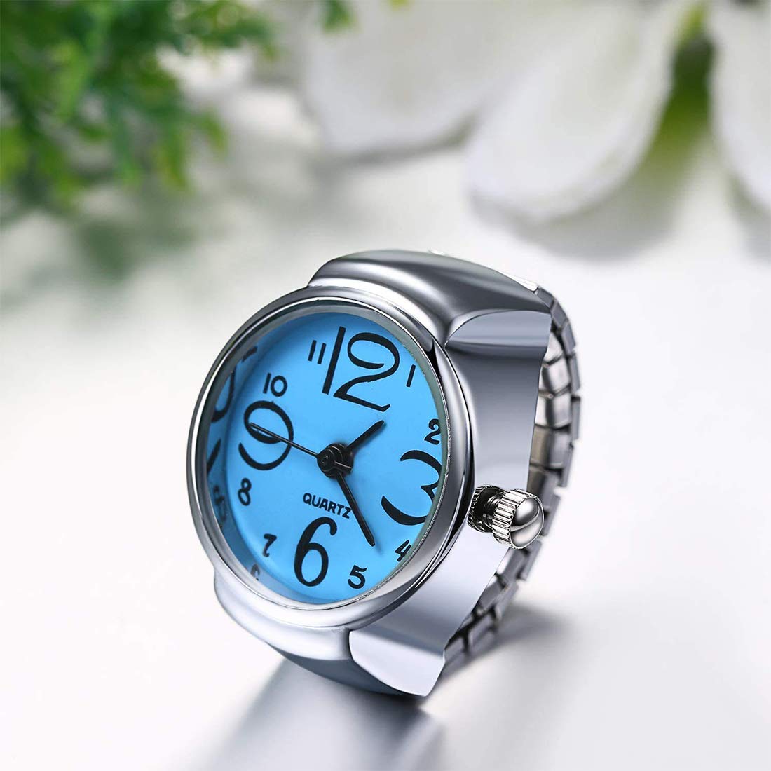 Yellow Chimes Analog Watch Ring - Trendy gift for her