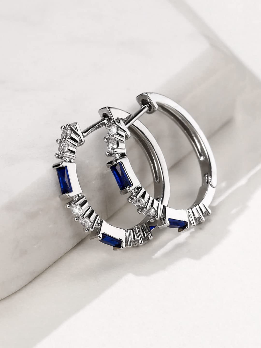 Yellow Chimes womens hoop earrings - Elegant party accessory