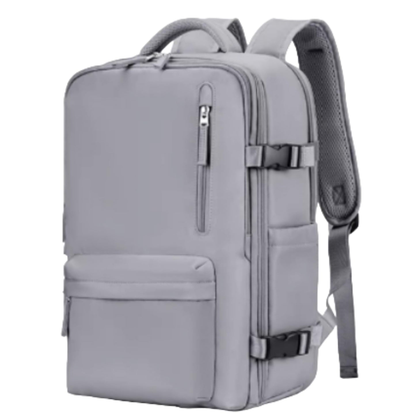 Combo: Weekender Travel Laptop Backpack with Anti-Theft Pocket & Organizer | 15.6" Sleeve | Color: Grey