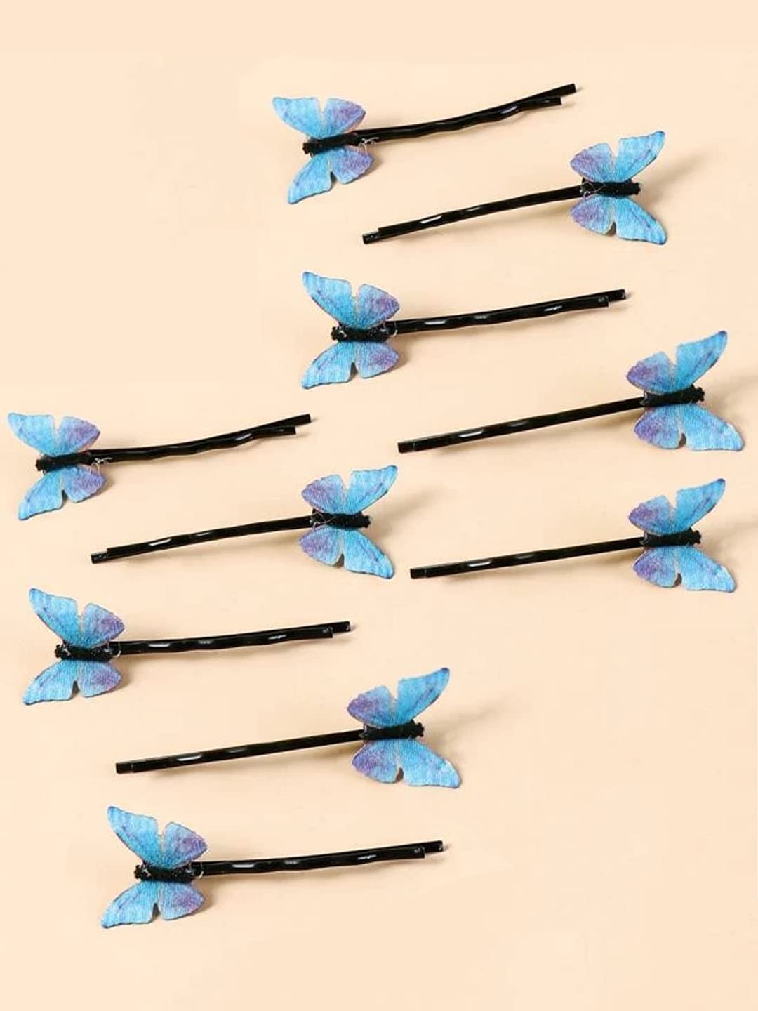 Yellow Chimes butterfly hair pins - ideal for everyday styling