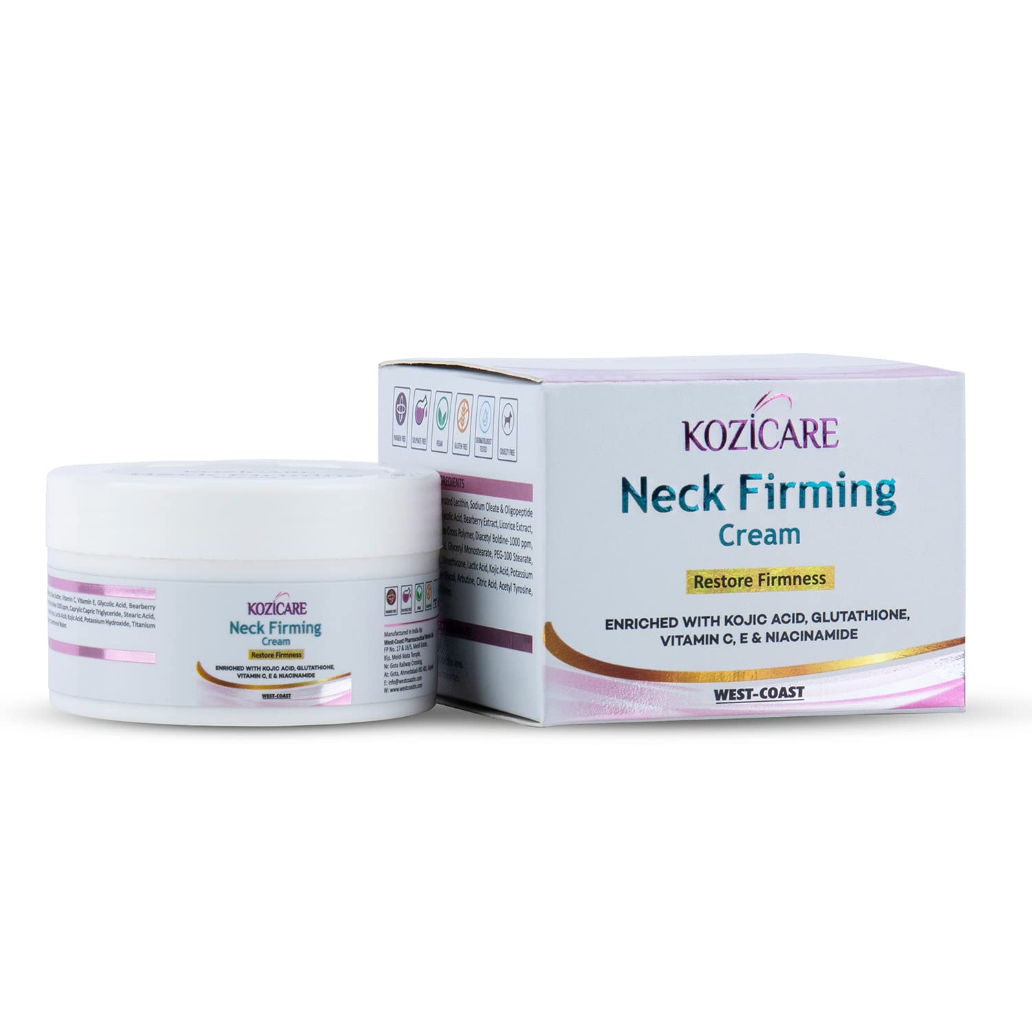 Buy Kozicare Cream Neck Brightening - Kojic Acid & Glutathione
