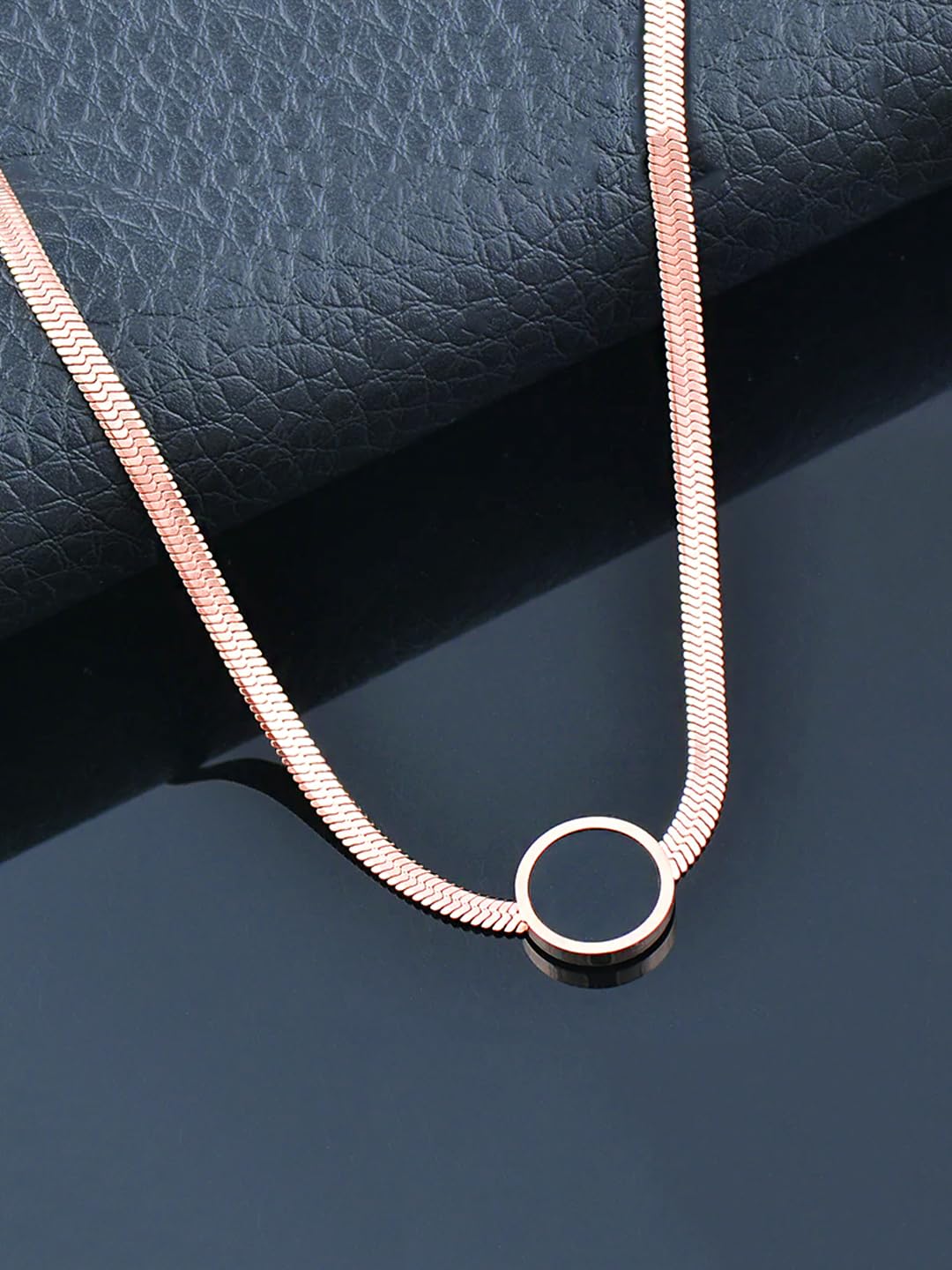 Yellow Chimes Rose Gold Necklace - Elegant occasion wear