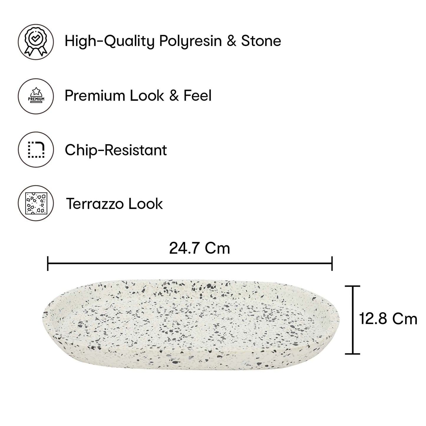 Anko terrazzo tray - organized bathroom