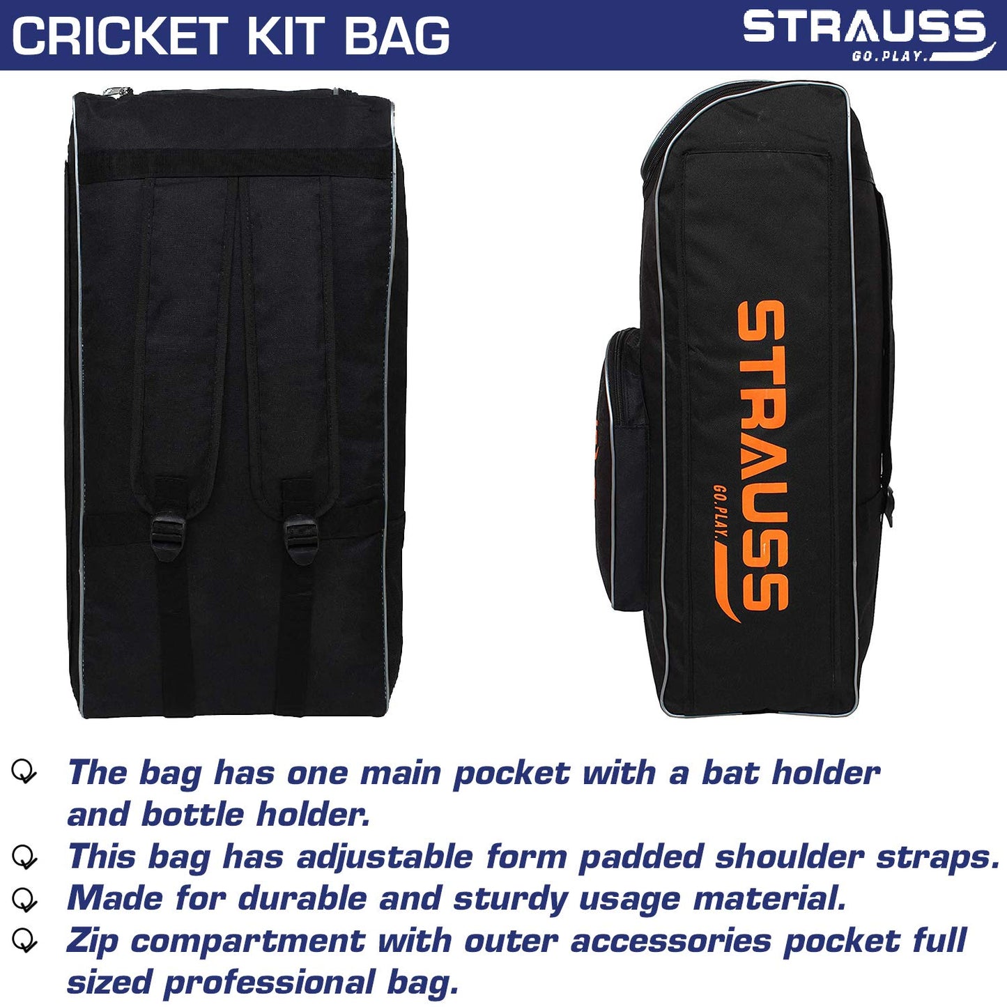 Strauss Cricket Kit Bag - Perfect for sports travel