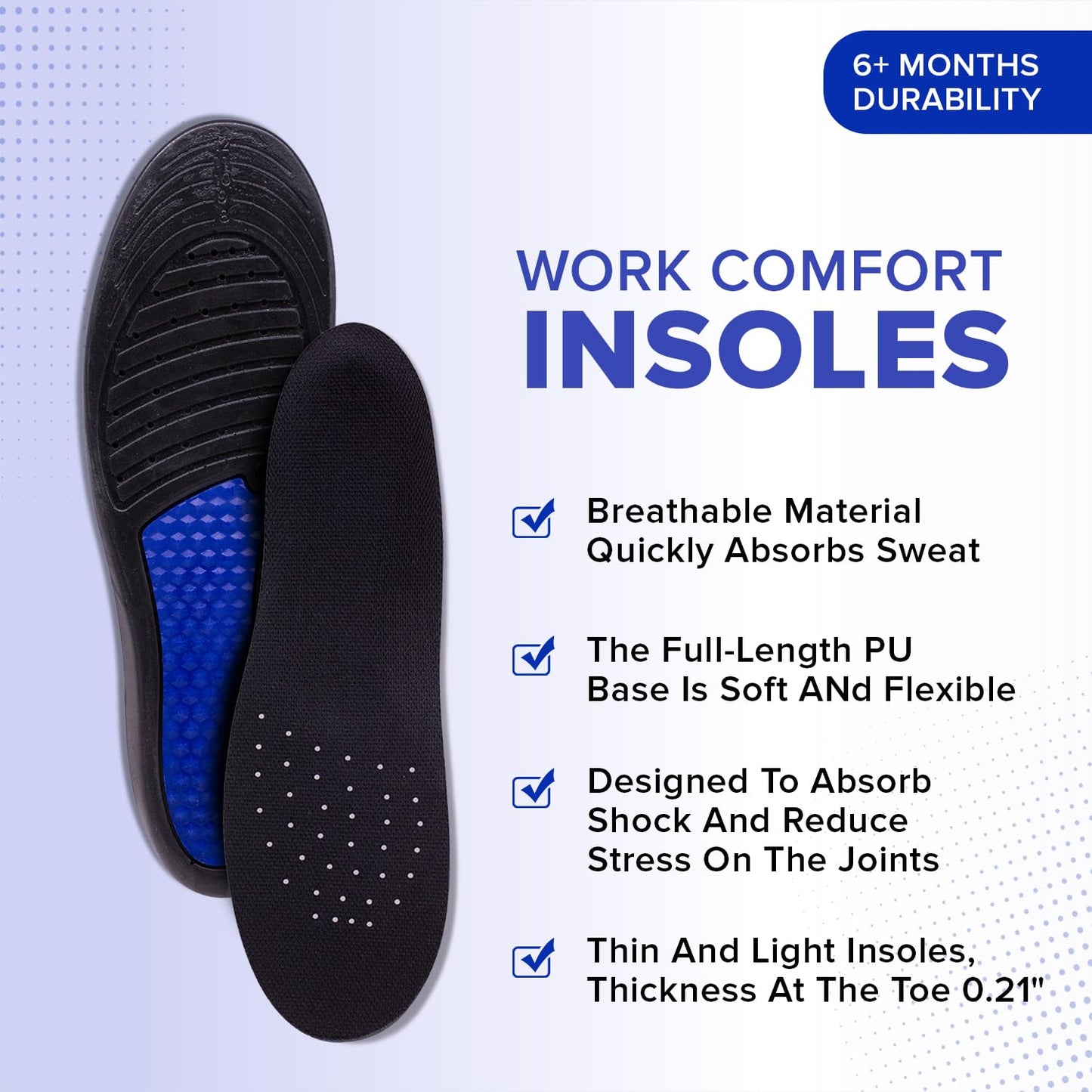 Dr Foot Arch Support Gel Insole - Ideal for Office Wear
