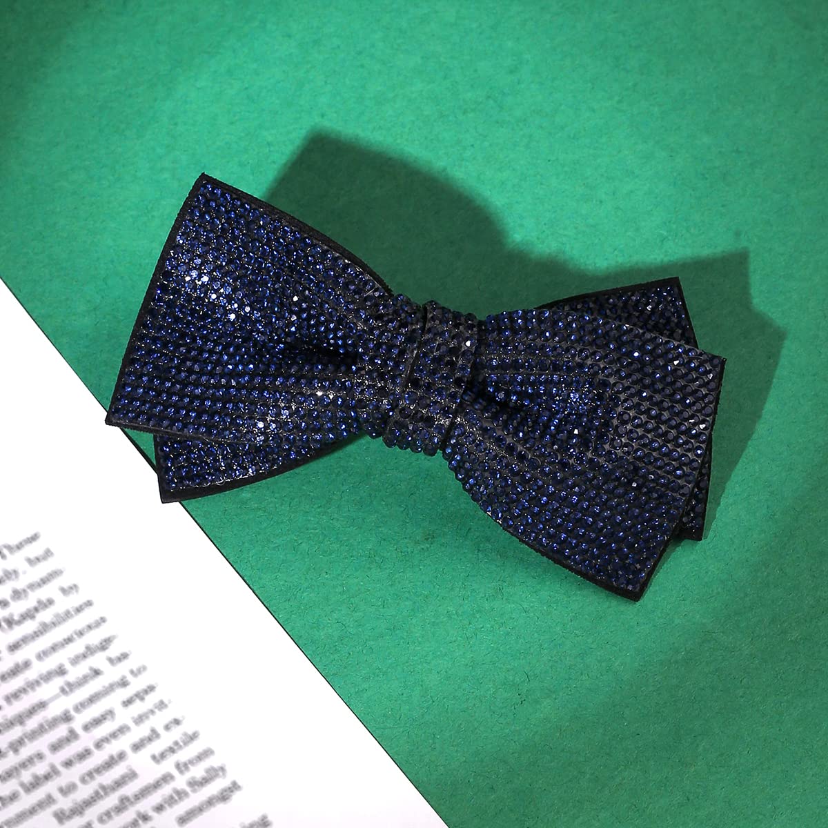 Yellow Chimes blue crystal hair clip - stylish women's fashion