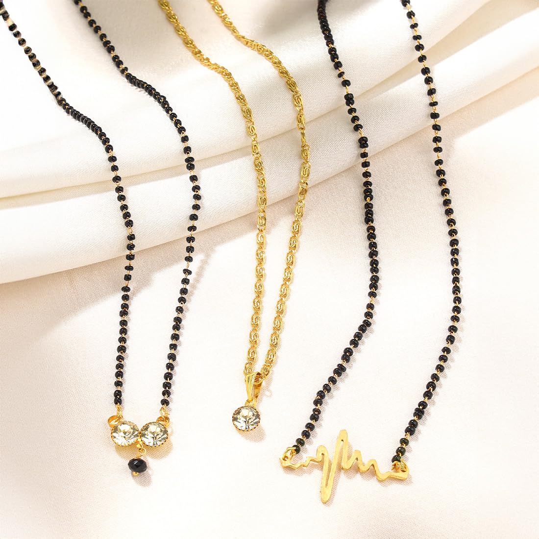 Yellow Chimes Mangalsutra - Traditional Jewelry for Festivals