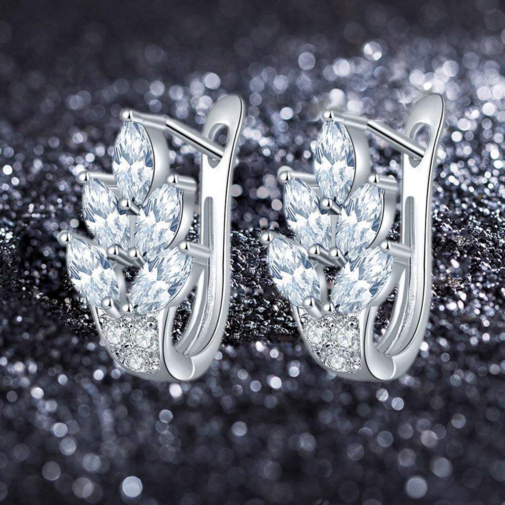Yellow Chimes Kairangi Rhodium Plated Earrings - Elegant Look