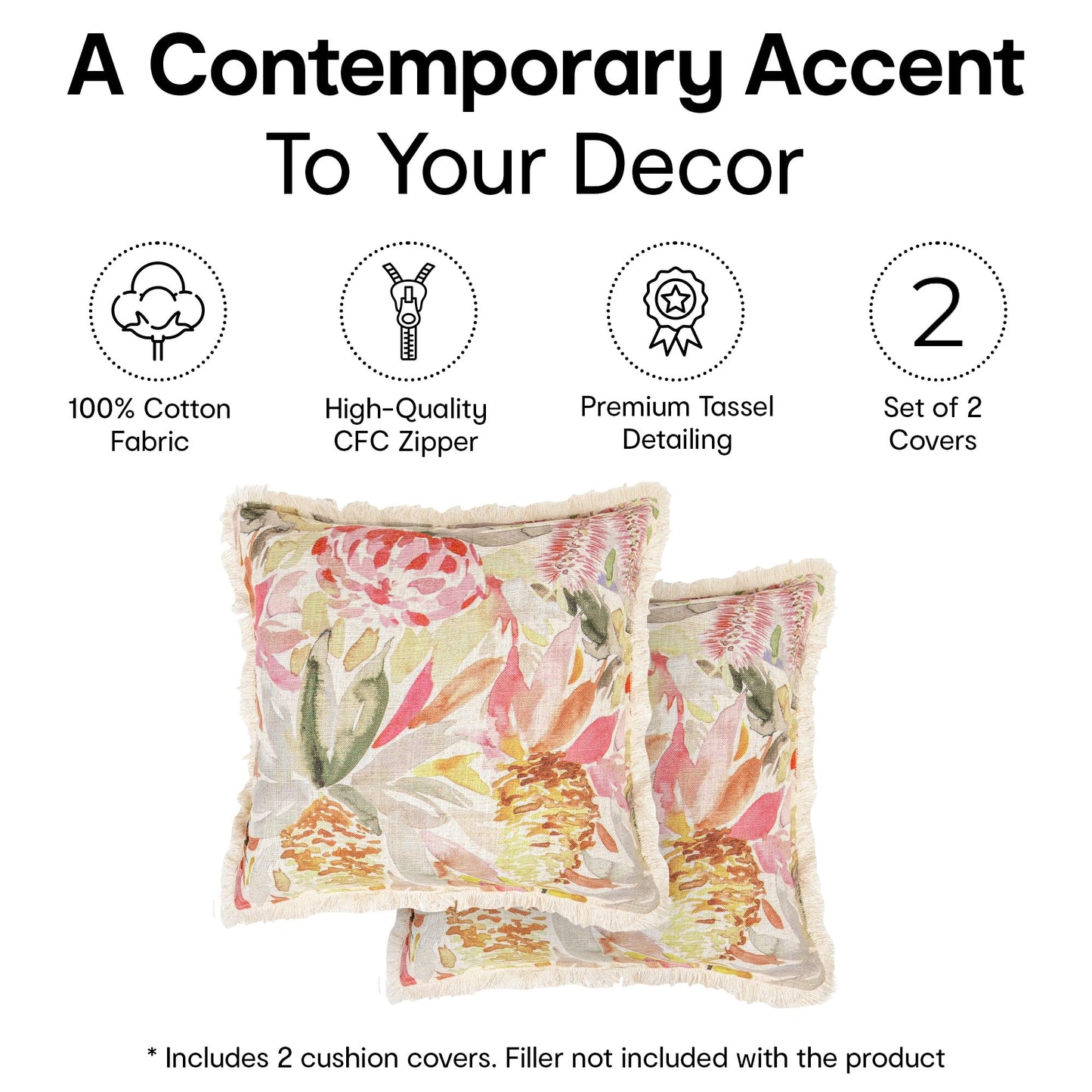 Anko square cushion covers - comfortable bedroom accessory