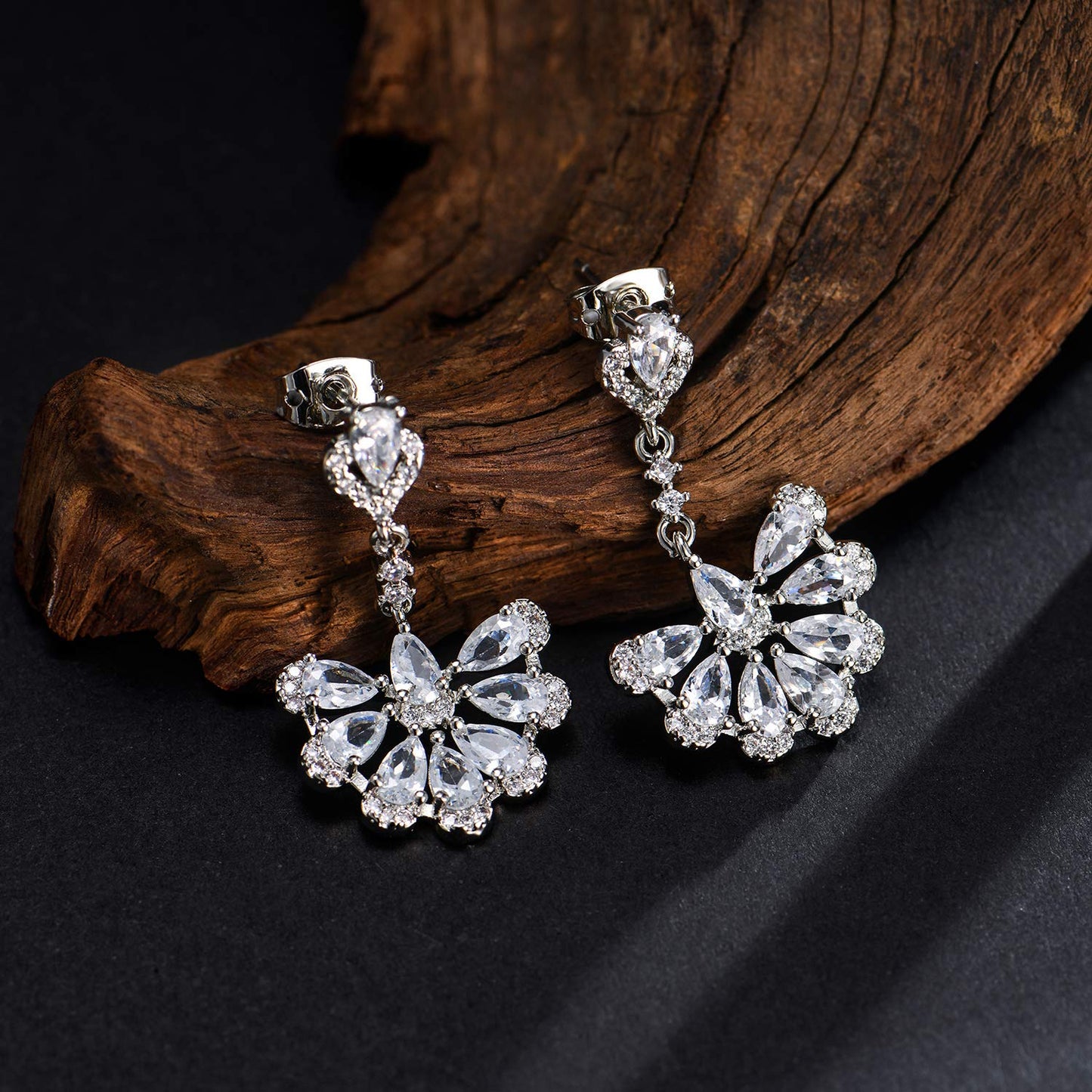 Yellow Chimes Silver Plated Earrings - Wedding Accessory