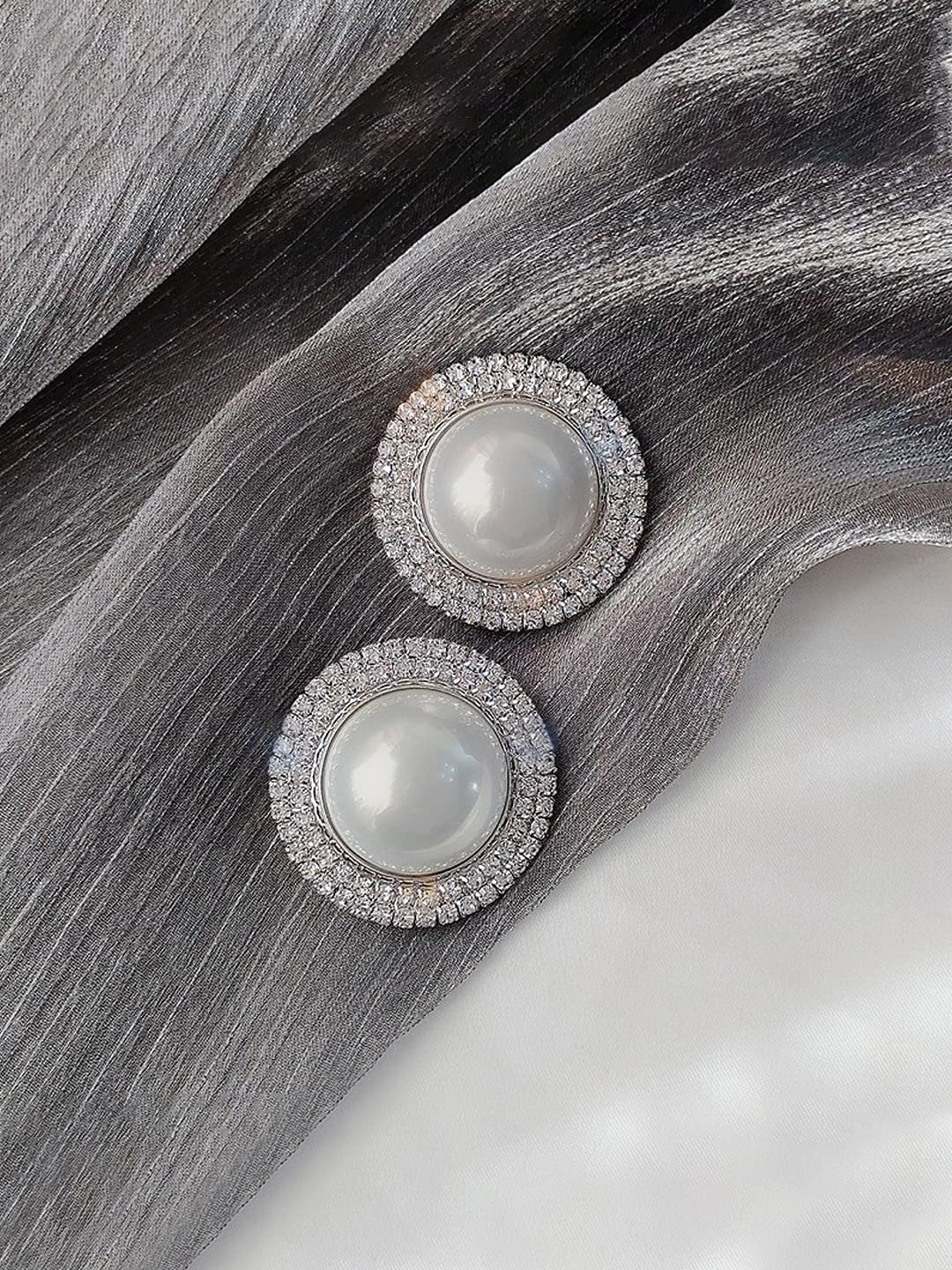 unwind silver stud earrings - elegant party accessory