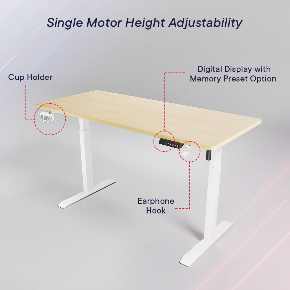 SAVYA HOME ergonomic sit-stand desk - home office