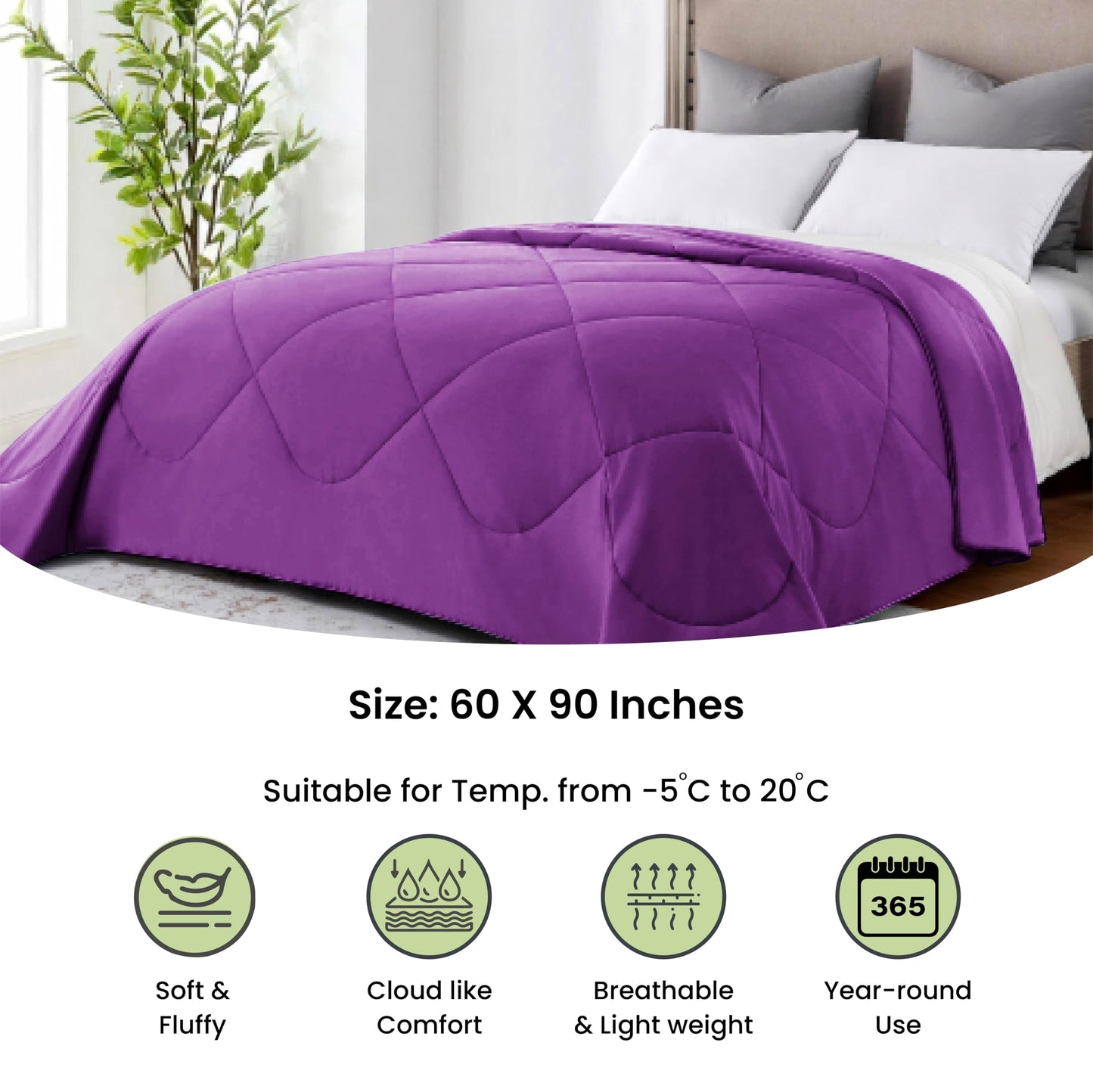 Mush Satin Comforter - Cozy winter nights solution