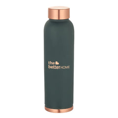 The Better Home 100% Pure Copper Water Bottle 1 Litre | Rust Proof Copper Bottle | BPA Free Water Bottle | Anti Oxidant Properties of Copper (Teal) | Hydrate in Style with Copper-infused Water