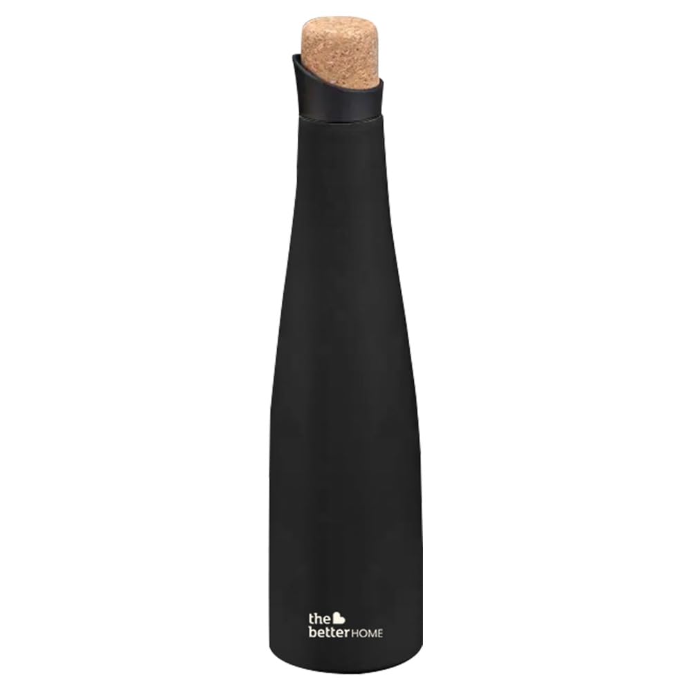 The Better Home Insulated Cork Water Bottle|Hot & Cold Water Bottle 750 Ml -Wine |Easy Pour| Bottle for Fridge/School/Outdoor/Gym/Home/Office/Boys/Girls/Kids, Leak Proof (Pack of 100, Black)