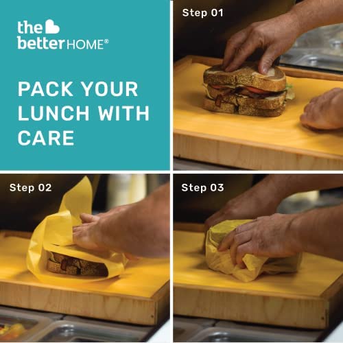 The Better Home Greaseproof Foil Paper 20 Meters (Pack of 2) | Non-Stick Food Wrapping Paper Roll | Natural Foil Paper for Kitchen | Food-Grade | Vegan | for Oven, Microwave & Freezer…