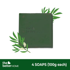 The Better Home Tea Tree Soap (Pack of 4) | Organic Natural Hand Made Bathing Soap Bar | (Tea Tree)