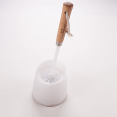 The Better Home Wooden Toilet Brush with Holder Stand | Premium Toilet Cleaner Brush | Cleaning Brush for Bathroom | Sleek Toilet Brush