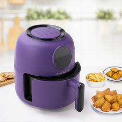 The Better Home Fumato Digital Electric Grill Air Fryer for Home- 12 Presets, 4.5L,1300W, 5-in-1 Roast, Bake, Grill, Fry, Defrost | 90% Less Oil, Rapid Air Technology | 1 Year Warranty (Purple Haze)