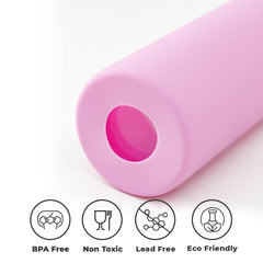 The Better Home Borosilicate Glass Water Bottle with Sleeve (500ml) | Non Slip Silicon Sleeve & Bamboo Lid | Fridge Water Bottles for Men, Women & Kids | Water Bottles for Fridge | Pink (Pack of 2)