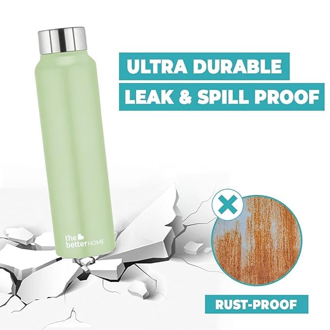 The Better Home FUMATO Aerochef Air fryer With Digital Touchscreen Panel 4.5L Pink & Stainless Steel Water Bottle 1 Litre Pack of 5 Green