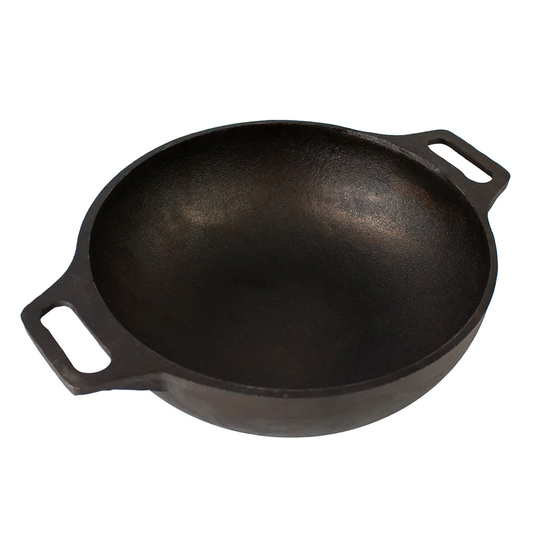 Coconut Stainless Steel Plain Kadai for Cooking and Serving