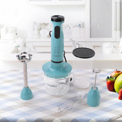 The Better Home FUMATO Electric Hand Blender, Chopper, Frother, Whisker, Processor 600W | 2 Variable Speed Modes, Jar, Stainless Steel Stem & Blades, Splatter Proof | 1 Yr Warranty (Misty Blue)