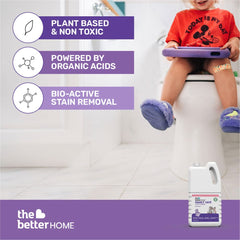 The Better Home Family Safe Toilet Cleaner 900ml | Non Toxic & Biodegradable Toilet Cleaner Liquid | Zero Toxic Fumes & Bio Active Stain Removal | Neutralises Bad Odour | Lavender Scented