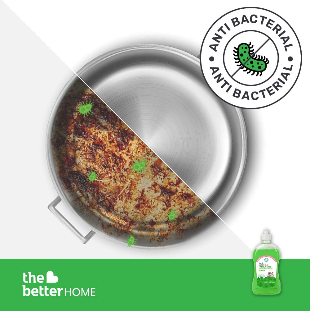 Dishwash Liquid | Biodegradable, Non-Toxic, Eco-friendly | Baby & Pet safe | Plant Based, Non-Corrosive, Skin friendly Dishwashing Liquid | 500 ml