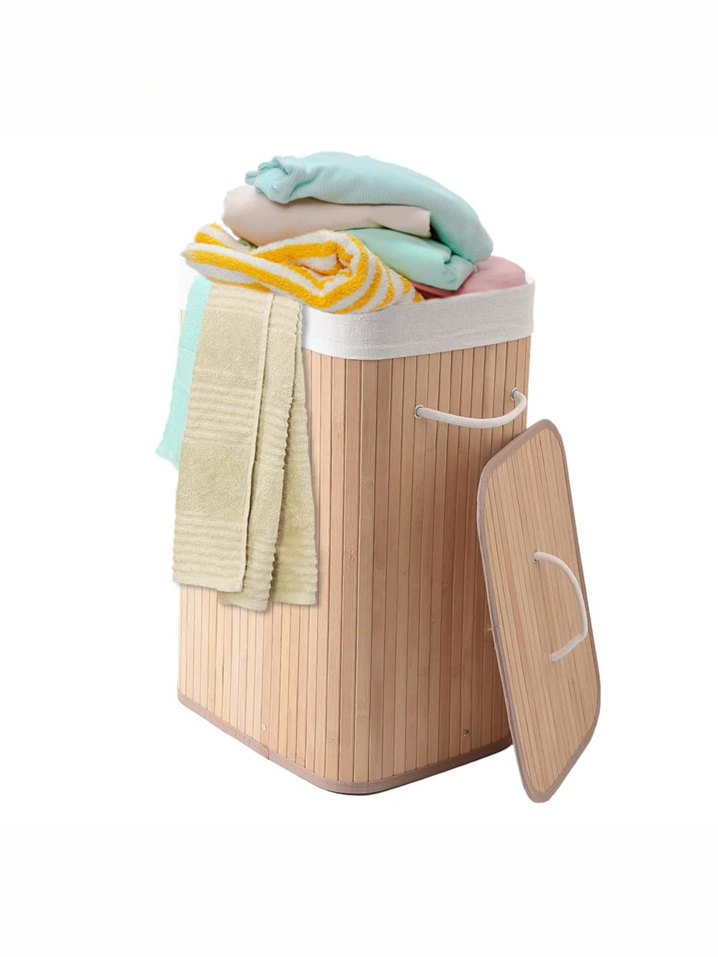 USHA SHRIRAM dark brown laundry basket - elegant home accessory
