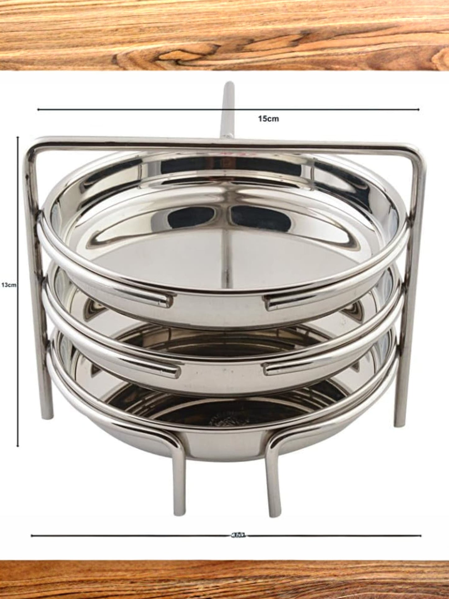 USHA SHRIRAM round idli stand - space-saving design