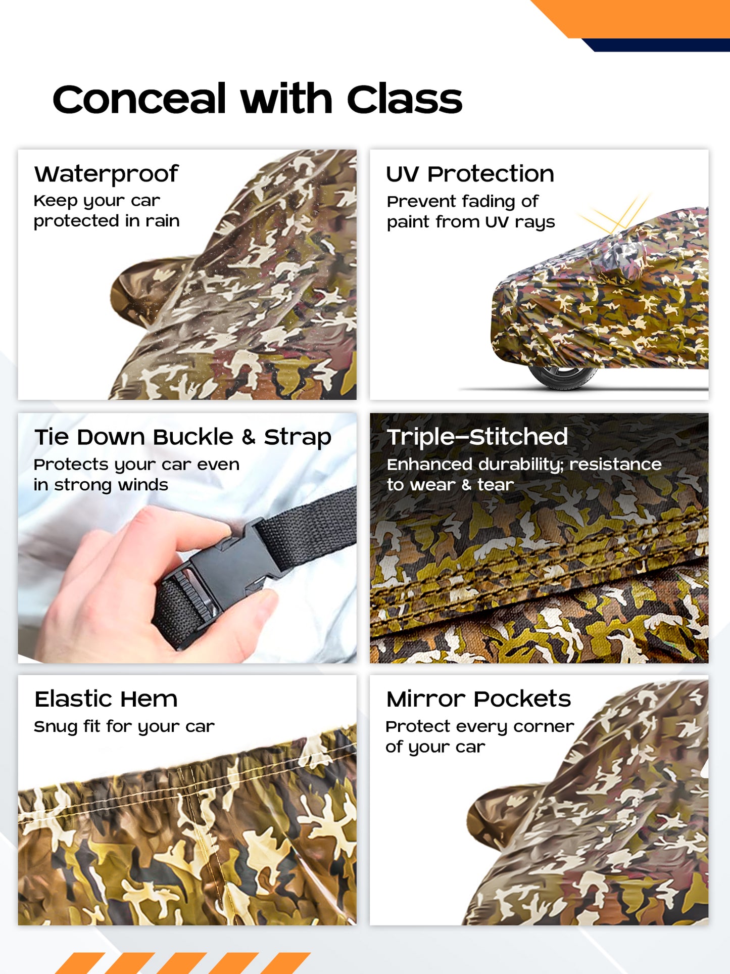 Carbinic durable car cover - protects paint and interior