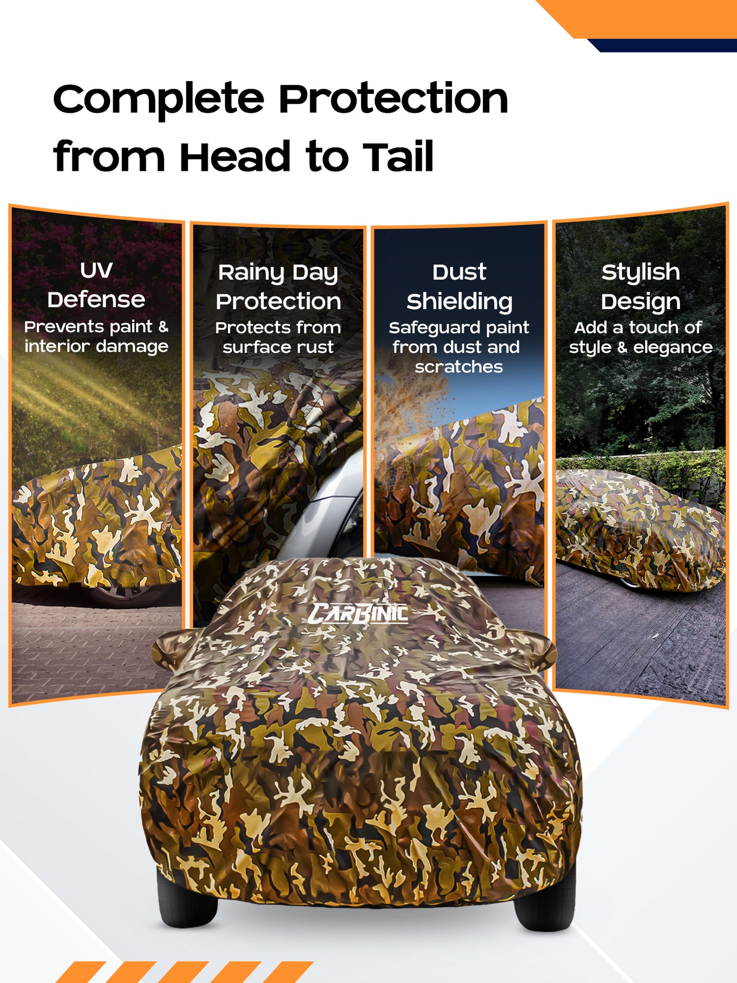 Carbinic custom fit car cover - easy installation