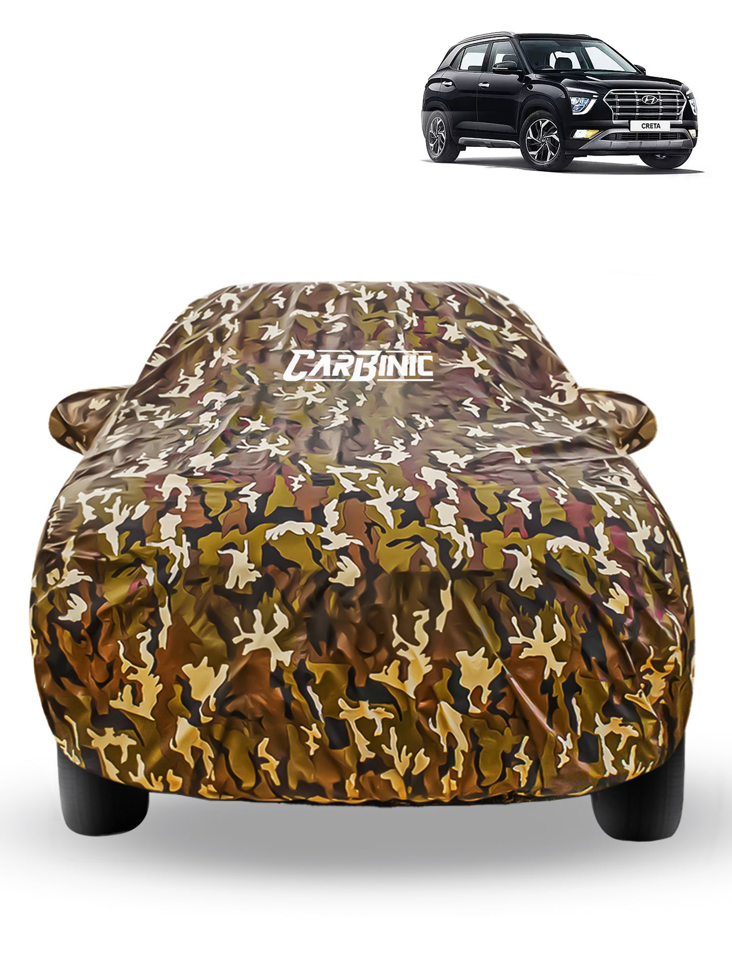 Carbinic car cover with mirror pockets - versatile use